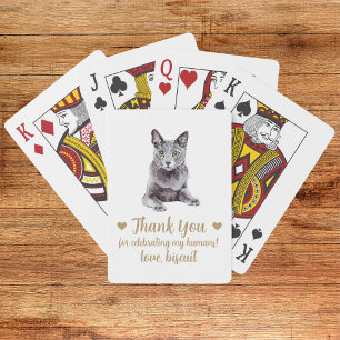 Cat-Gastgeschenk Hochzeit Spielkarten