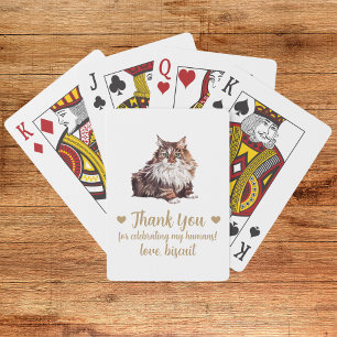 Cat-Gastgeschenk Hochzeit Spielkarten