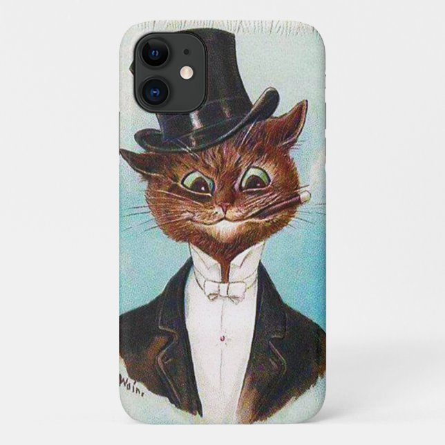 Cat Gentleman, Louis Wain Case-Mate iPhone Hülle (Rückseite)