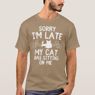 Cat Geschenk unpünktlich Cat Lover Vintag T-Shirt