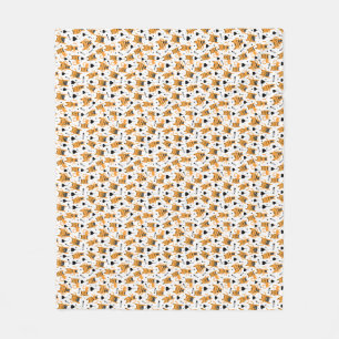 Cat Gift Niedliches Katzenmuster Childisch Fleecedecke