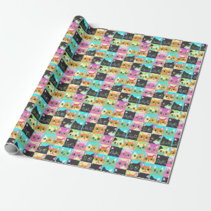 Cat Gift   Niedliches Kawaii Cat Pattern Geschenkpapier