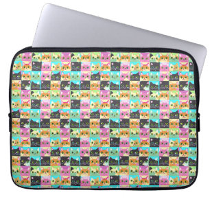 Cat Gift   Niedliches Kawaii Cat Pattern Laptopschutzhülle