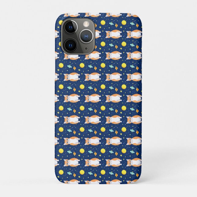 Cat Gift | Space Cat Pattern Graphic Case-Mate iPhone Hülle (Rückseite)