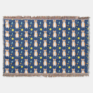 Cat Gift Space Cat Pattern Graphic Decke