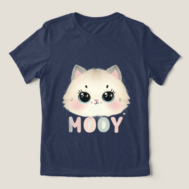 cat girs tee shirt for girs and women (Design Vorderseite)