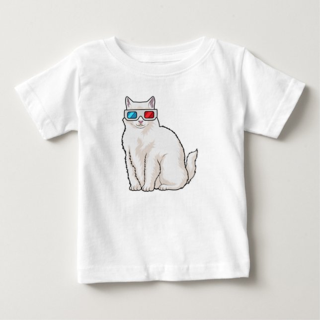 Cat Glasses Baby T-shirt (Vorderseite)