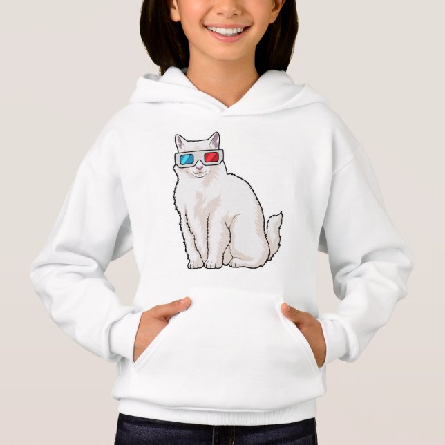 Cat Glasses Hoodie (Vorderseite)