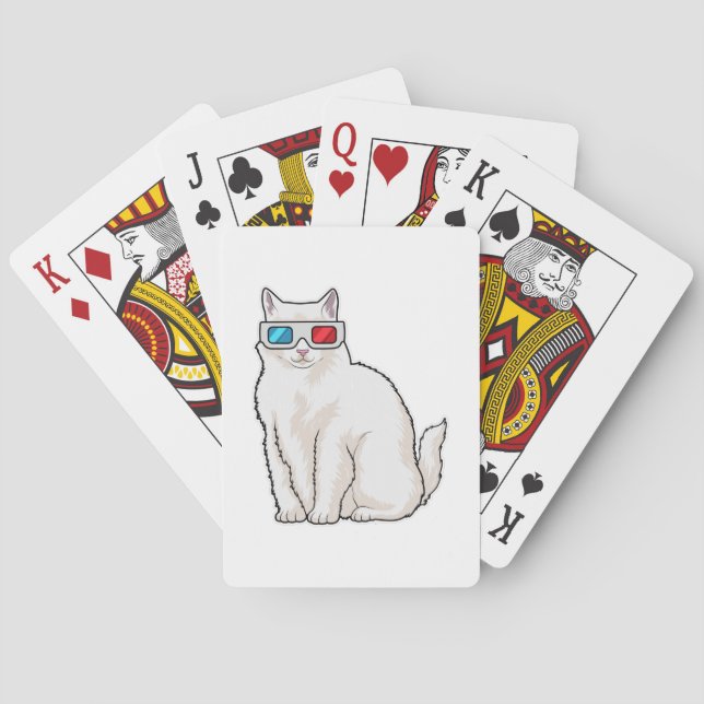Cat Glasses Spielkarten (Rückseite)