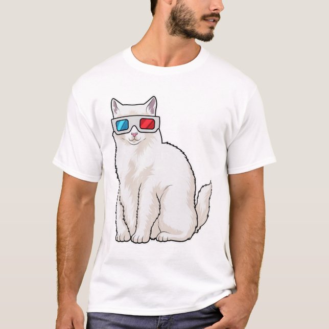 Cat Glasses T-Shirt (Vorderseite)