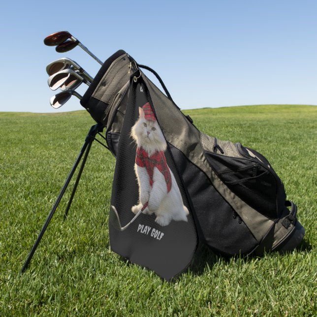 CAT GOLFHANDTUCH (Gras)