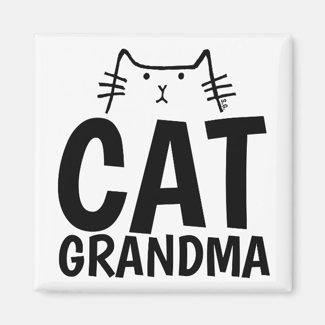 CAT GRANDMA MAGNETS (Devant)