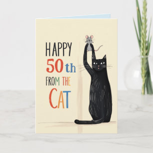 Cat Grußkarte Geburtstagskatze Karte