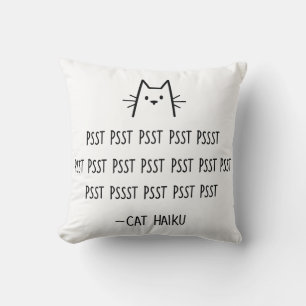 Cat Haiku Pillow Kissen
