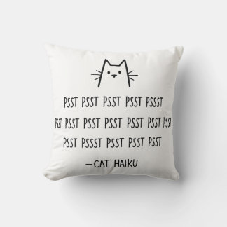 Cat Haiku Pillow Kissen