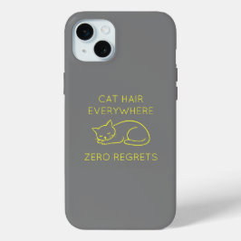 Cat hair everywhere zero regrets Case-Mate iPhone hülle