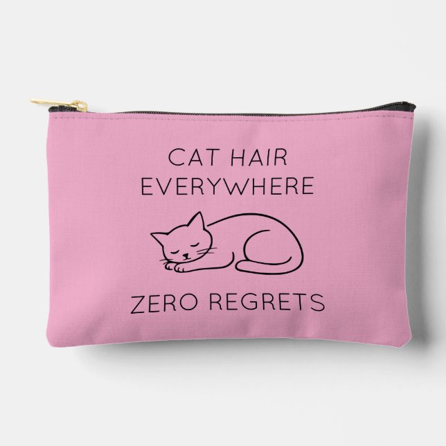 Cat hair everywhere zero regrets zubehörtasche (Vorderseite)