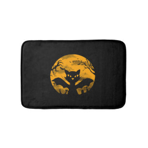Cat Halloween Badematte