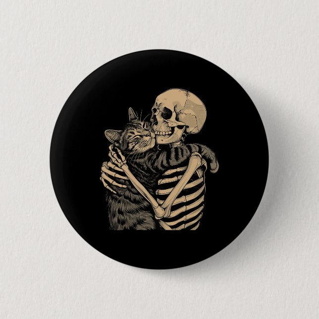 Cat Halloween Cat Lover Cat Mama Vater Button (Vorderseite)