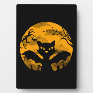 Cat Halloween Fotoplatte