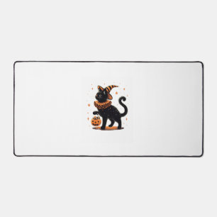 Cat Halloween Funny Spooky Jahreszeit Katze Hexenk Schreibtischunterlage