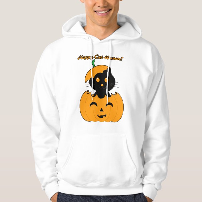 Cat-halloween Hoodie (Vorderseite)