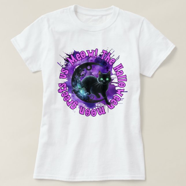 Cat Halloween Shirt (Design vorne)