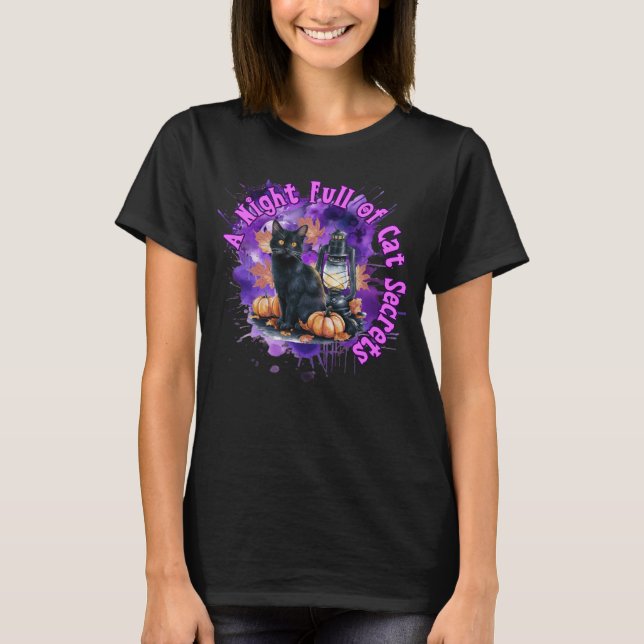 Cat Halloween Shirt (Vorderseite)