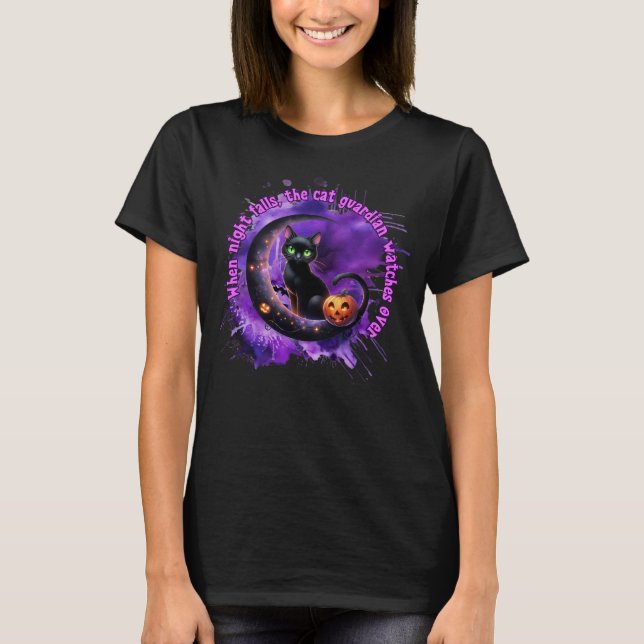 Cat Halloween Shirt (Vorderseite)
