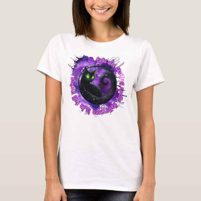 Cat Halloween Shirt (Vorderseite)