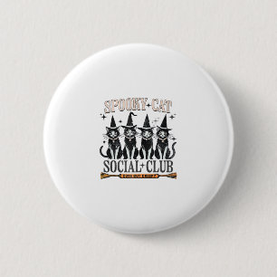 Cat Halloween Spooky Kitten Lover Trick oder Trete Button