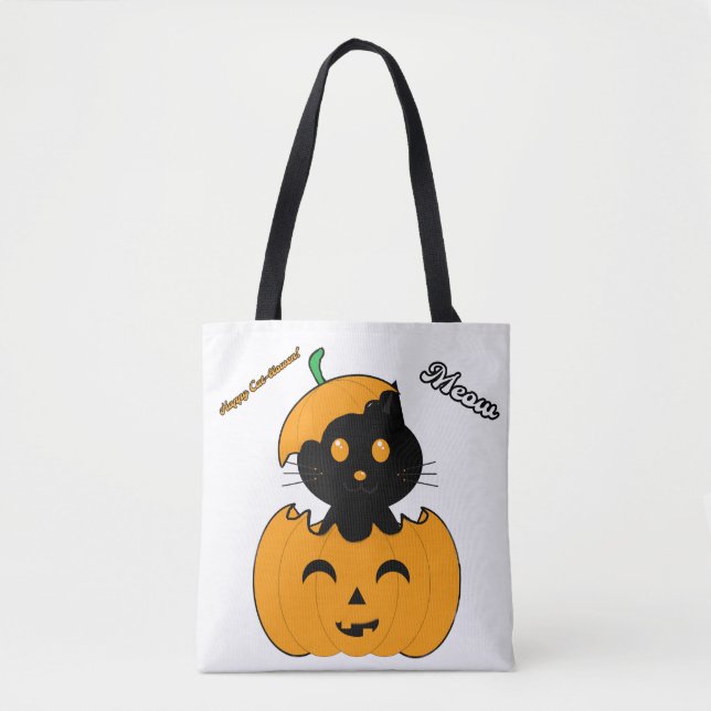 Cat-halloween Tasche (Vorderseite)