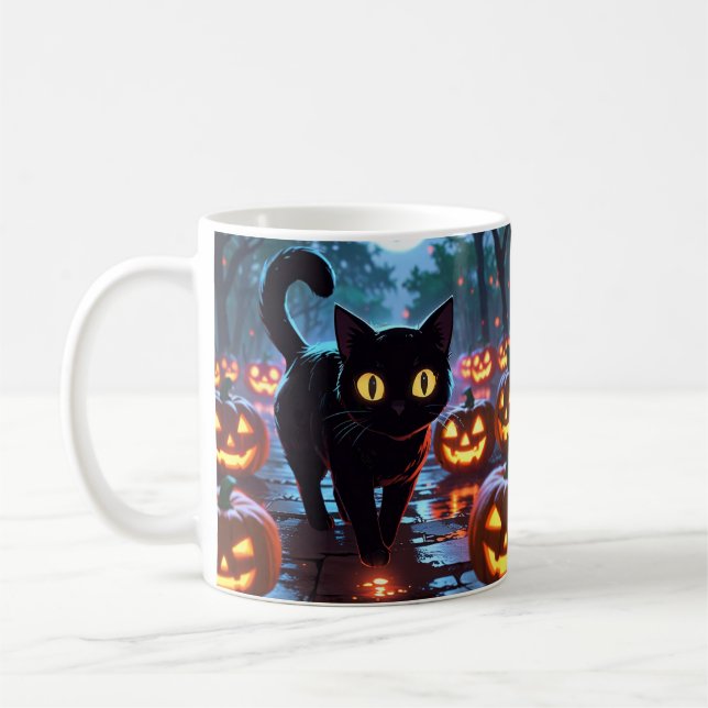 Cat Halloween Tasse - Anime Spooky Tasse (Links)