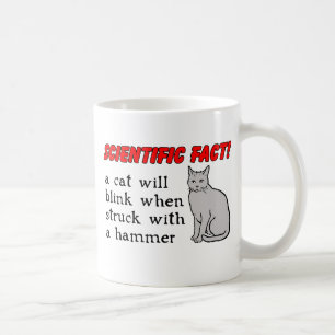 Cat Hammer Funny Mug Spaß Kaffeetasse