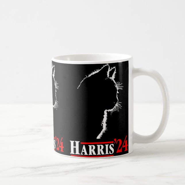 Cat Harris 24 Shirt Abstimmung Kamala Harris für d Kaffeetasse (Rechts)
