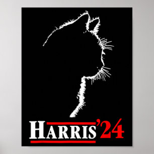 Cat Harris 24 Shirt Abstimmung Kamala Harris für d Poster