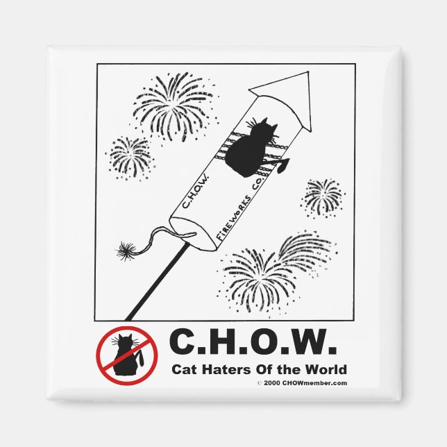 Cat Haters Fireworks Magnet (Vorne)