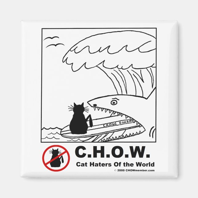 Cat Haters Surfmagnet Magnet (Vorne)
