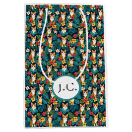 Cat Hawaiian Shirt Muster tropische Ingwer Mittlere Geschenktüte