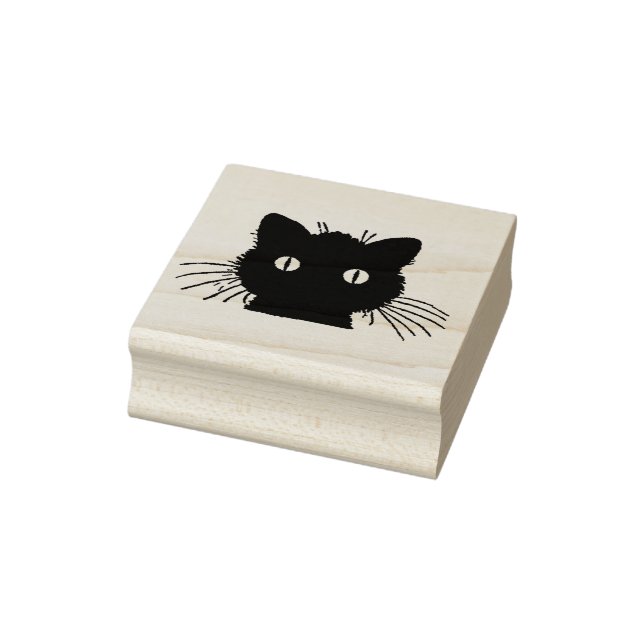 Cat Head Silhouette Gummistempel (Stempel)