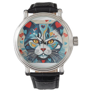 Cat Hearted Armbanduhr