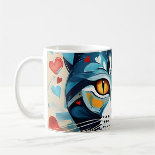 Cat Hearted Kaffeetasse