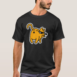 Cat Hintern in Face Deal with It Glasses Meme Funn T-Shirt