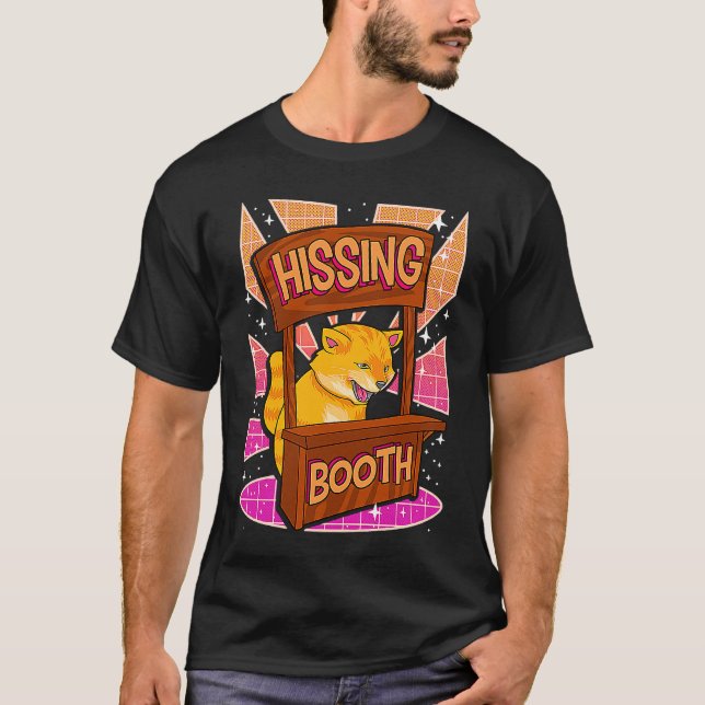 Cat Hissing Booth Kitten 1 T-Shirt (Vorderseite)
