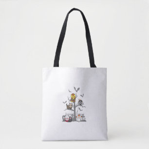Cat Horror Movies Lazy Halloween Kostüm für Felin Tasche