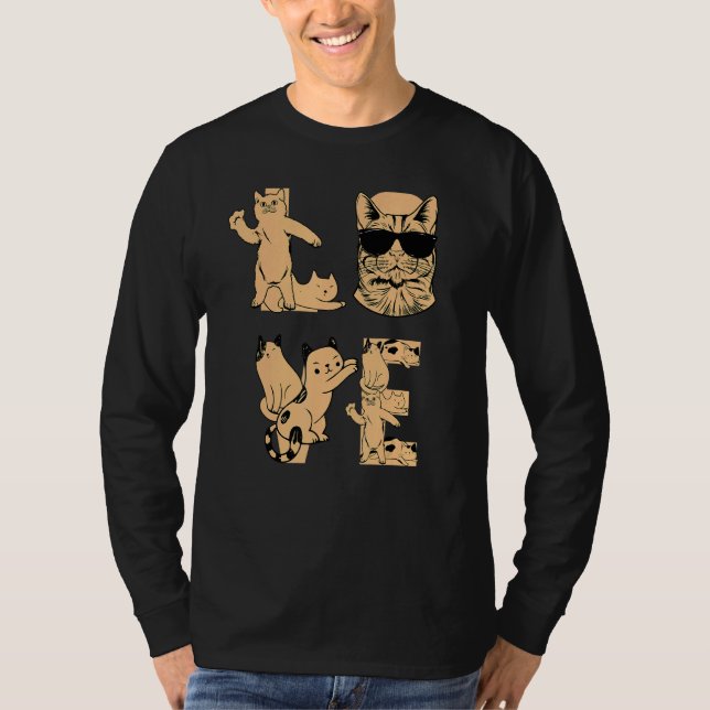 Cat  I Cat Love Cats I Cute Cat  LOVE Cats T-Shirt (Vorderseite)