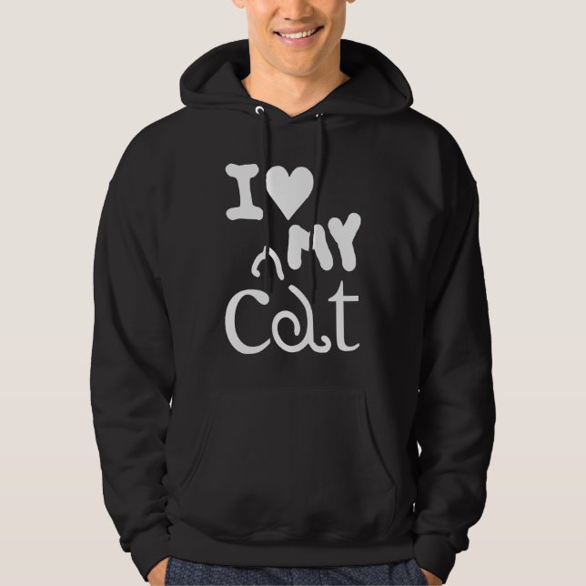 Cat   I Love My Cat 1 Hoodie (Vorderseite)