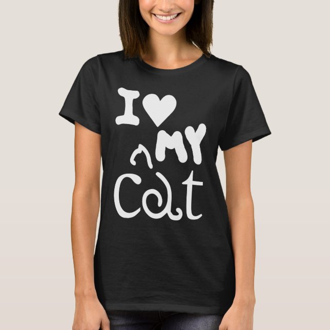 Cat   I Love My Cat 1 T-Shirt (Vorderseite)