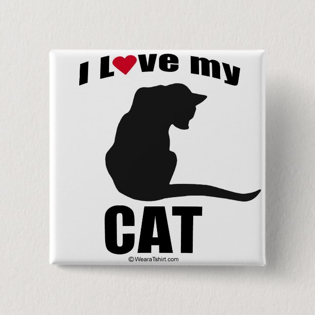 CAT - "ICH LIEBE MEIN CAT " BUTTON (Vorderseite)
