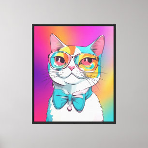 Cat Illustration Clipart Leinwanddruck